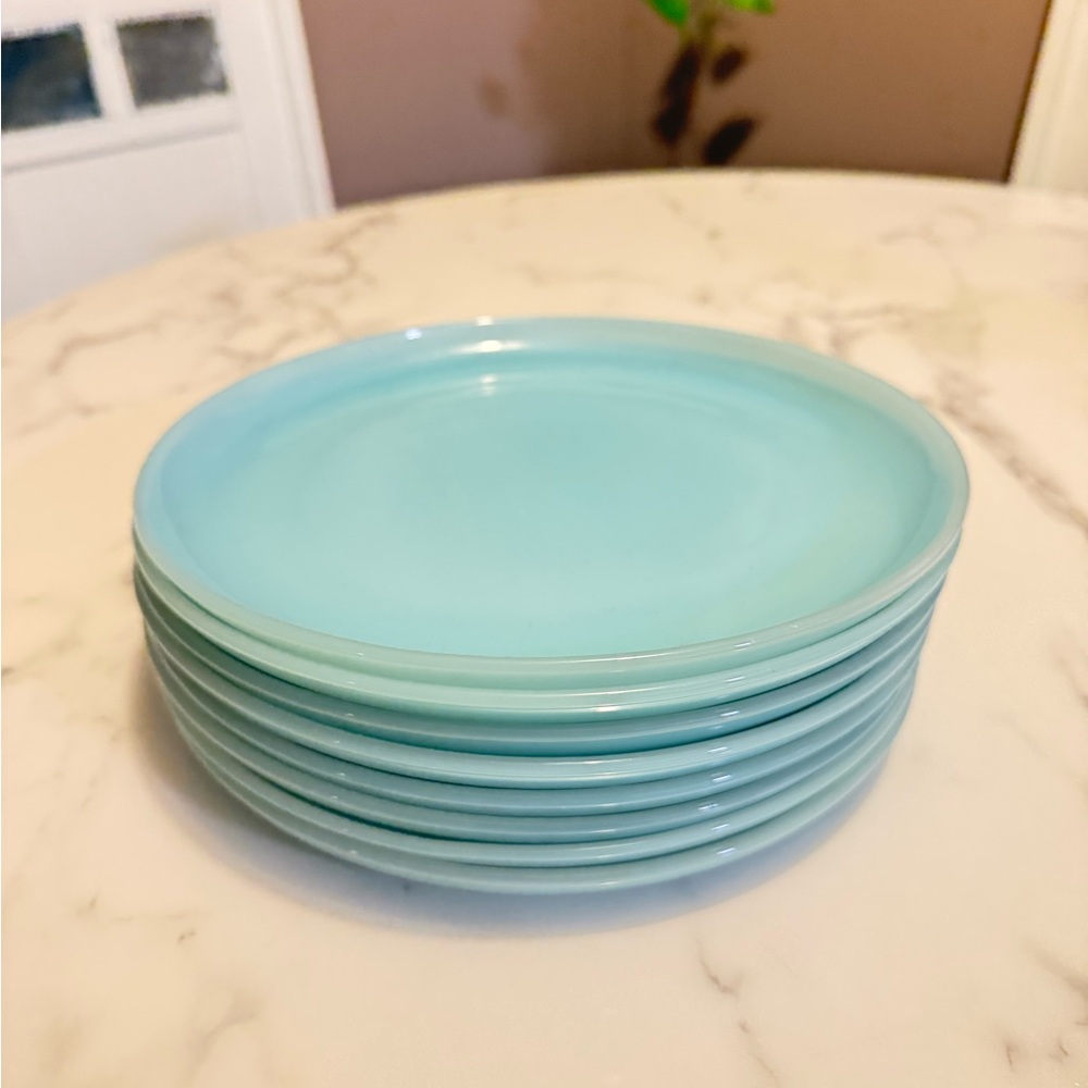 A RARE FIND Fire King Dinner Plate Set- Vintage